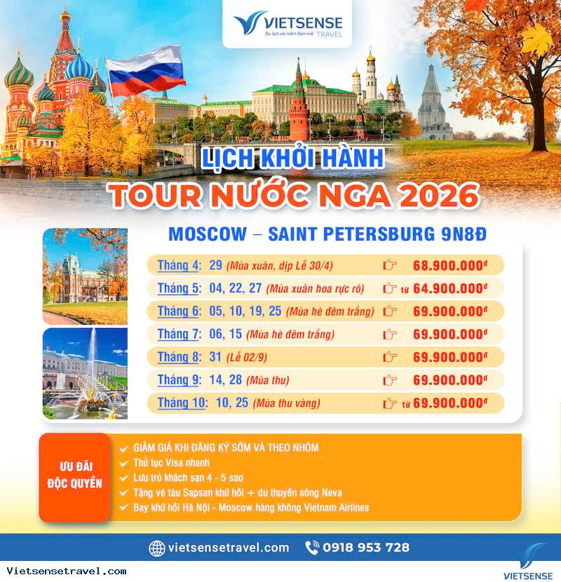 Thời điểm vàng du lịch Nga - Ảnh 6