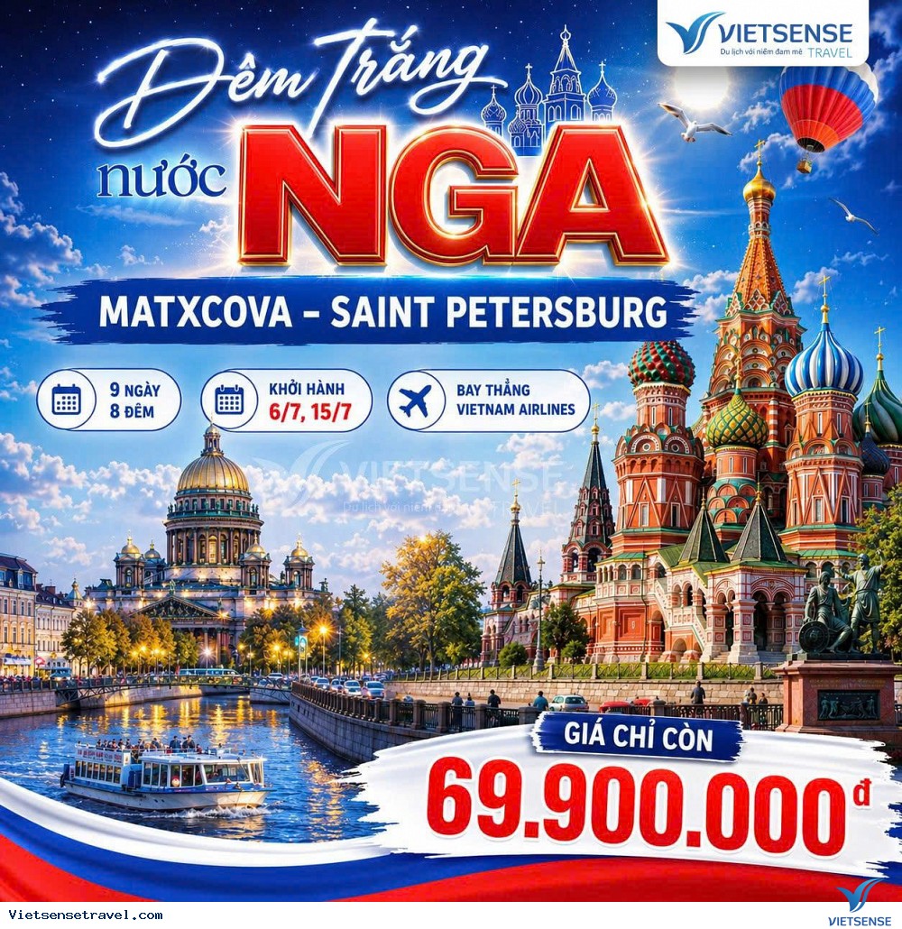 Trải nghiệm du lịch Đêm Trắng Nước Nga cùng VietSense - Ảnh 6 Trải nghiệm du lịch Đêm Trắng Nước Nga cùng VietSense - Ảnh 6