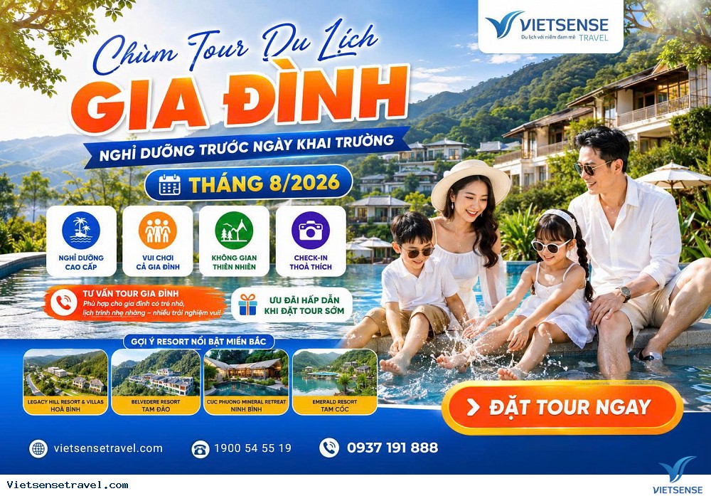Chùm tour du lịch gia đình nghỉ dưỡng tháng 8 trước ngày khai giảng - Ảnh 2