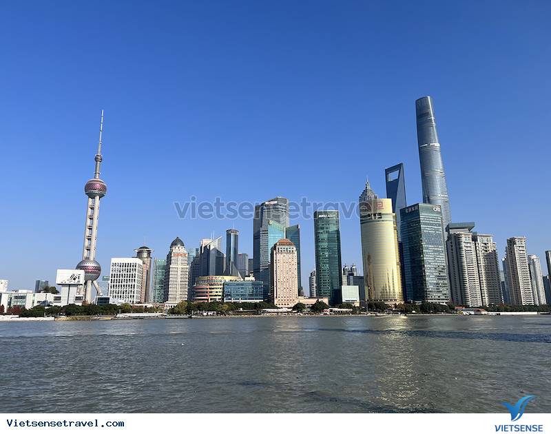 Tháp Đông Phương Minh Châu nhìn từ bến Thượng Hải - Ảnh 4