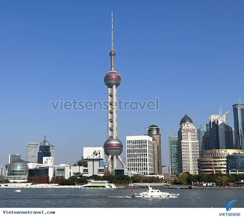 Tháp Đông Phương Minh Châu nhìn từ bến Thượng Hải - Ảnh 5