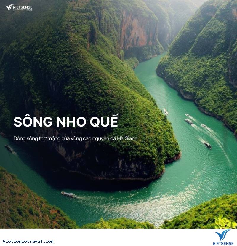 Du lịch Hà Giang là không thể bỏ lỡ dòng sông Nho Quế thơ mộng trong lòng vùng cao nguyên đá