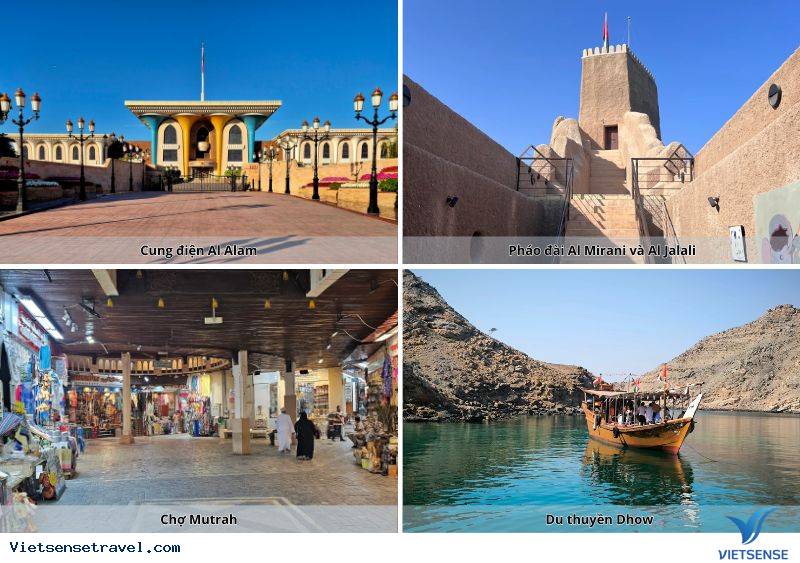 Ảnh Cung điện Al Alam, Pháo đài Al Mirani và Al Jalali, Chợ Mutrah, du thuyền Dhow - Các điểm đến chiều ngày 2