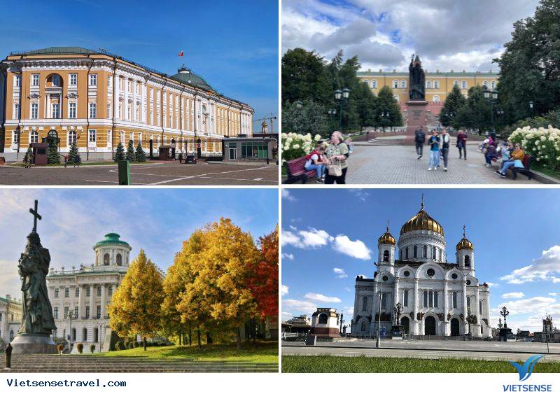 Ảnh Nhà thờ Chúa Cứu Thế, Điện Kremlin và vườn Alexandrovsky - điểm tham quan sáng ngày thứ 2