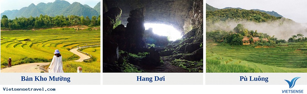 Bản Kho Mường - Hang Dơi - Pù Luông - Hà Nội (Ăn sáng, trưa) Bản Kho Mường - Hang Dơi - Pù Luông - Hà Nội (Ăn sáng, trưa)