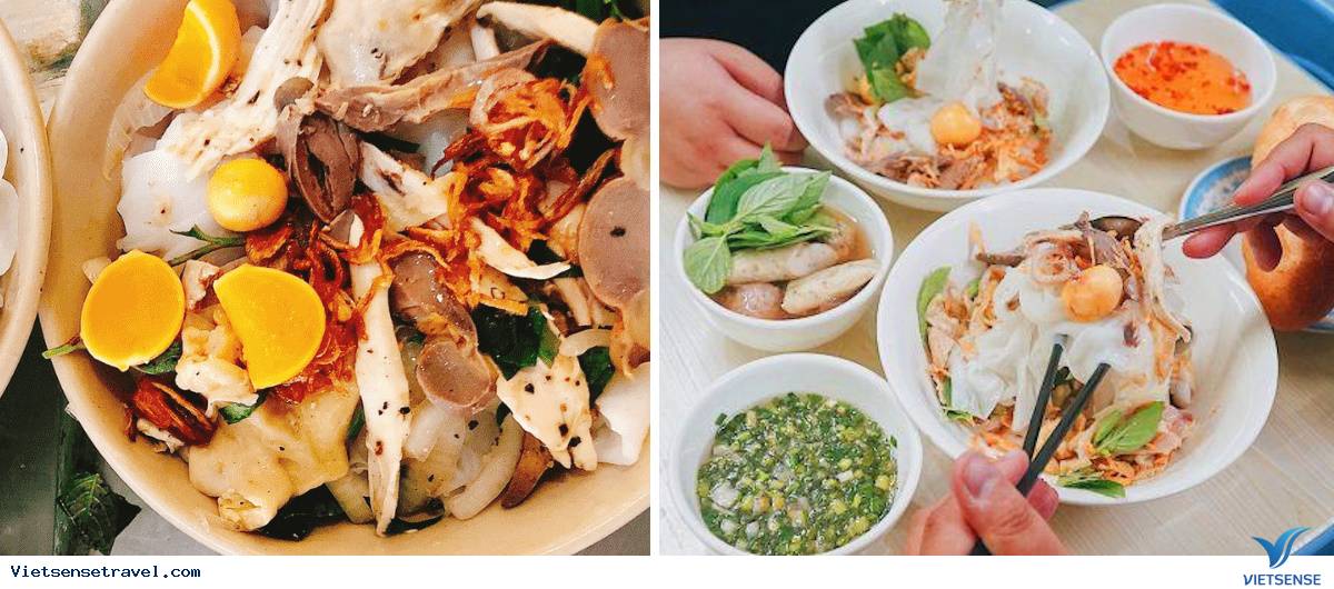 Bánh ướt lòng gà từ khu Hòa Bình