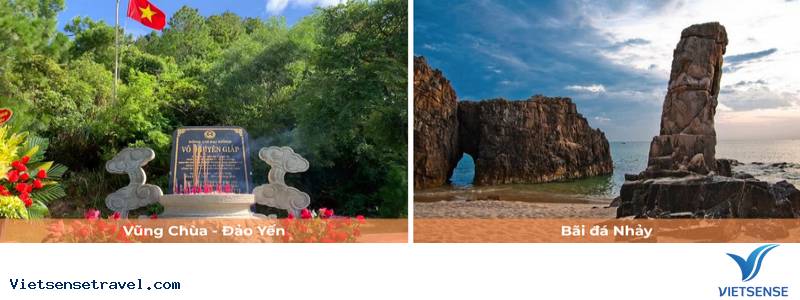 Buổi chiều: Tham quan Vũng Chùa Đảo Yến - Bãi đá Nhảy trở về  Đồng Hới