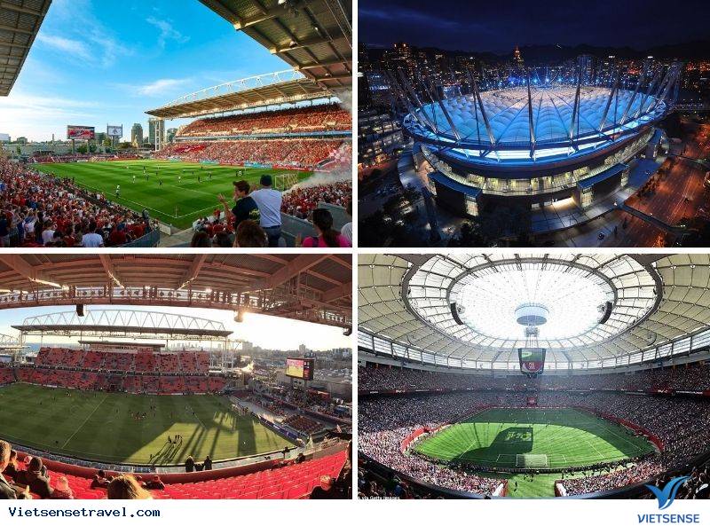 Các điểm tổ chức World Cup 2026 tại Canada Các điểm tổ chức World Cup 2026 tại Canada