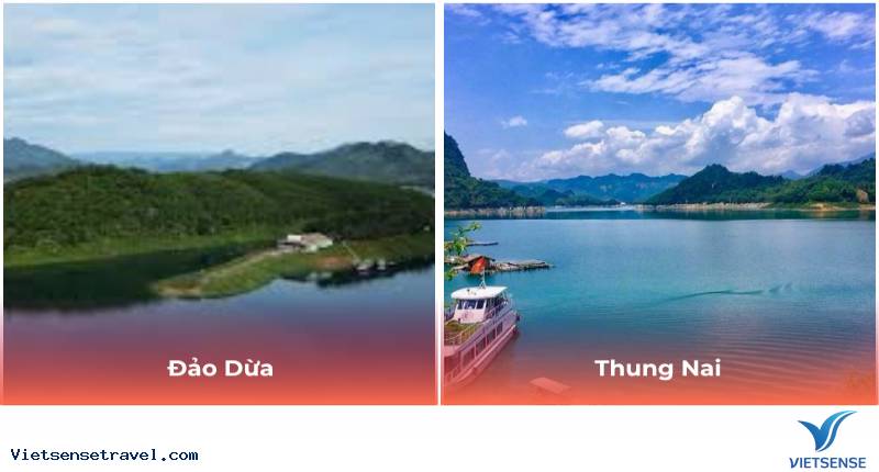 Chiều: Đảo Dừa – Thung Nai – Hà Nội