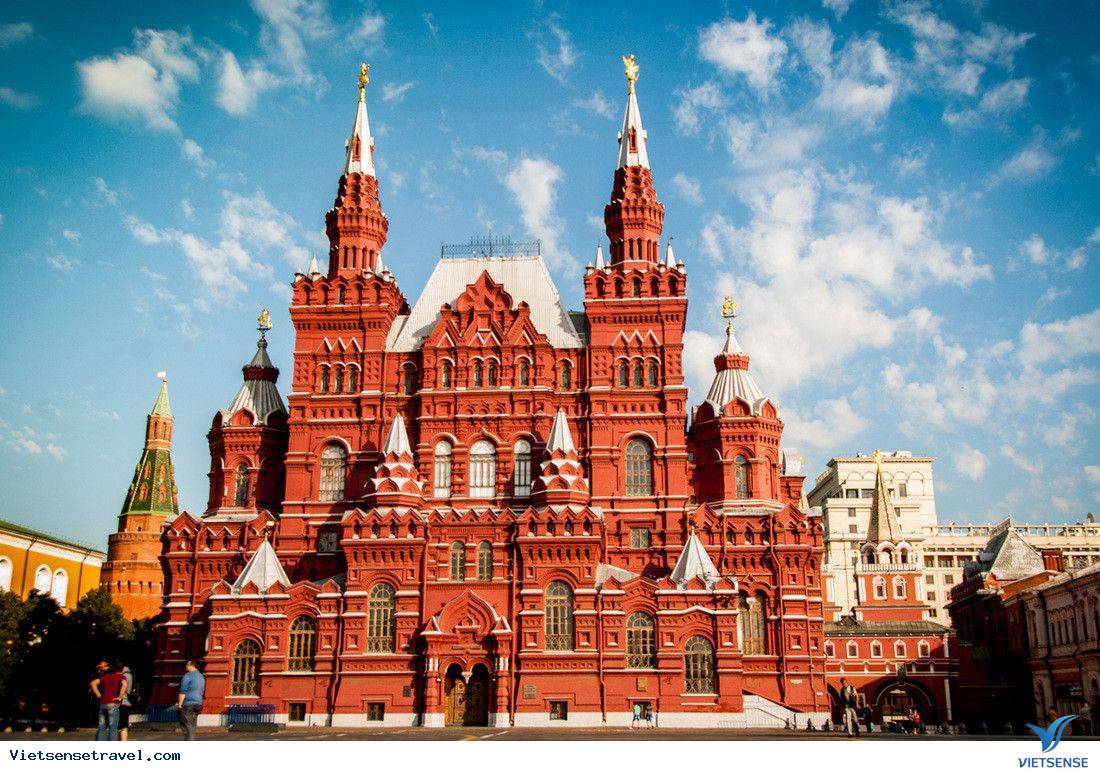 Mặt trước của Bảo tàng Lịch sử Quốc Gia - một trong những biểu tượng của Moscow