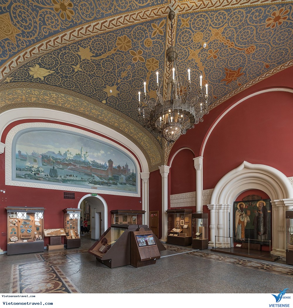 Bảo tàng Lịch sử Nga sở hữu kiến trúc độc đáo