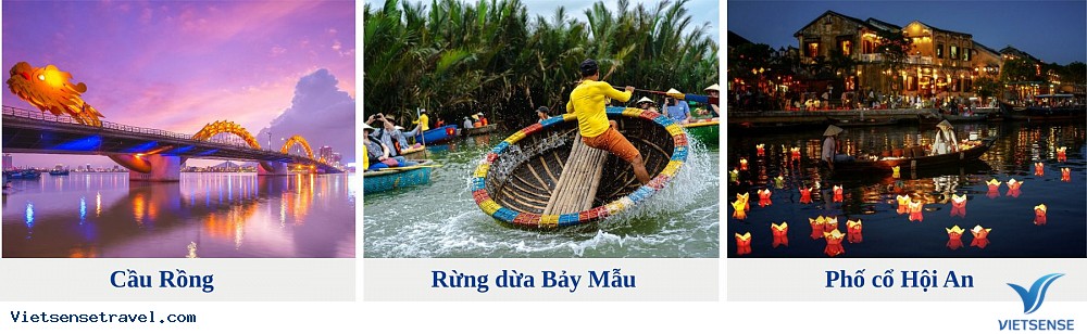 Đà Nẵng - Rừng dừa Bảy mẫu - Phố cổ Hội An (Ăn sáng, trưa, tối)