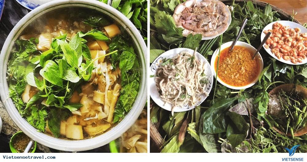 Lẩu lá rau rừng 