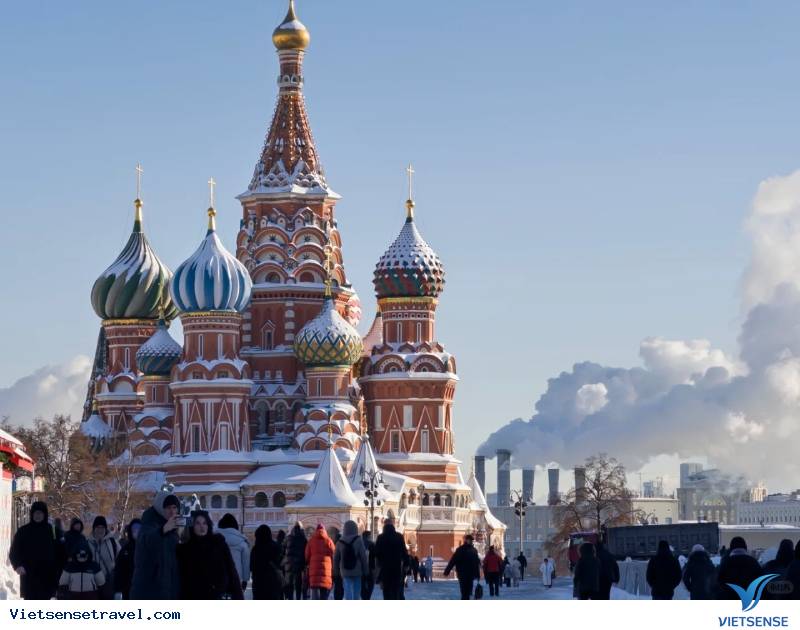 Mùa đông, nước Nga lại khoác lên mình màu trắng tinh của tuyết