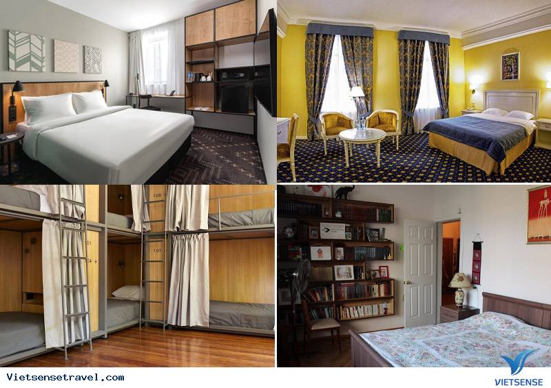 Nga là quốc gia có loại hình lưu trú đa dạng