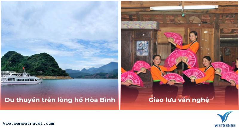 Ngày 1: Du thuyền Thung Nai, nhà sàn gió núi và bản Mường giữa lòng hồ (Ăn: Trưa, Tối)