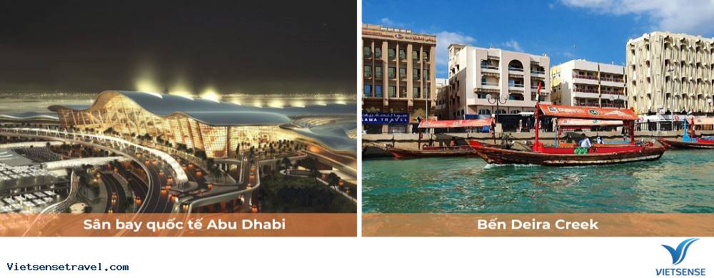 Ngày 1: Khởi hành từ Hà Nội đi Abu Dhabi - Dubai - Du Thuyền Dhow