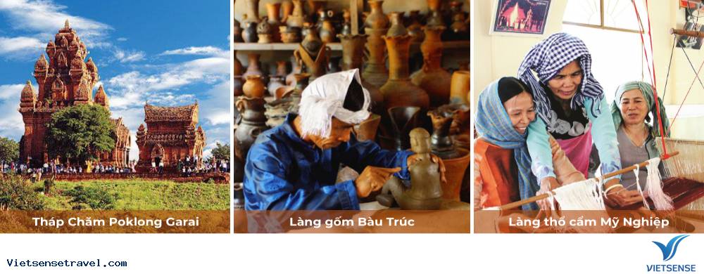 Ngày 3: Du lịch Ninh Thuận - Tháp Chăm - Làng Gốm - Làng Thổ Cẩm