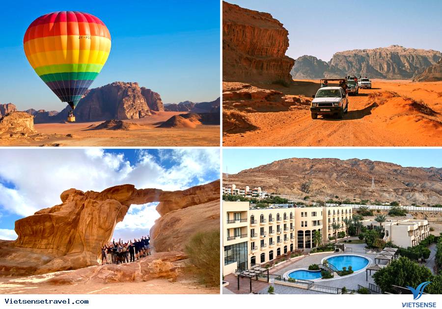 Ngày 3: Wadi Rum Jeep tour – Dead Sea (Ăn sáng, trưa, tối)