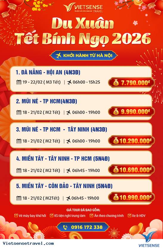 Lịch Khởi Hành Tour Du Lịch Trong Nước Tết Nguyên Đán - Ảnh 3 Lịch Khởi Hành Tour Du Lịch Trong Nước Tết Nguyên Đán - Ảnh 3