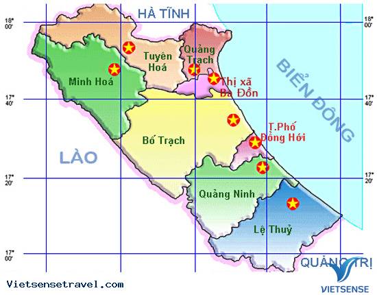 2. Vị trí địa lý, Quảng Bình