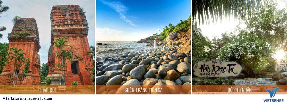 QUY NHƠN-  THÁP ĐÔI - GHỀNH RÁNG TIÊN SA