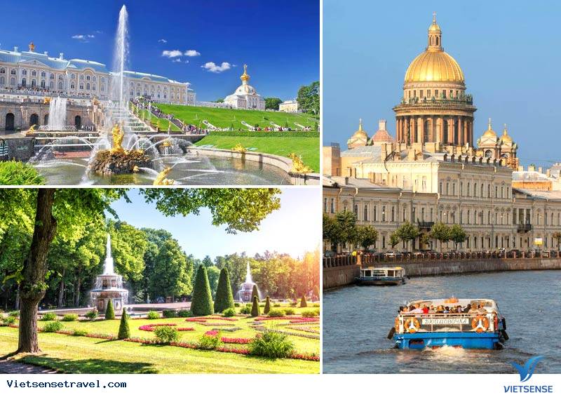 Saint Petersburg mùa hè rực rỡ nắng vàng, thích hợp cho du ngoạn và lễ hội