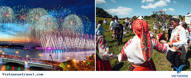 Lễ hội Đêm Trắng và Lễ hội văn hóa Ethno-Festival - sắc màu lễ hội độc đáo của Saint Petersburg