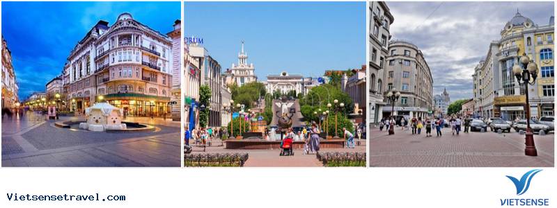 Phố cổ Arbat tại Moscow