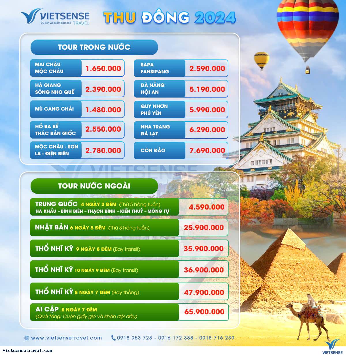 Tour du lịch mùa thu